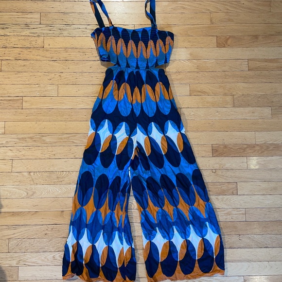 New The Piper by Anthropologie Bandeau Cutout Jumpsuit - Picture 8 of 13